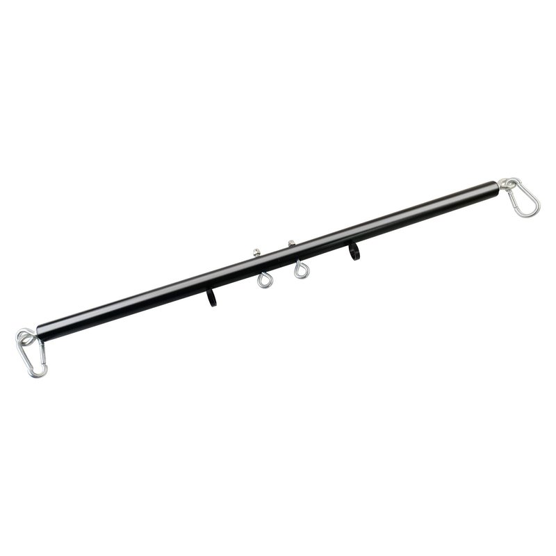3 in 1 Spreader Bar Black Heavy Duty Stainless Steel Adjustable Bar, Yoga Training Fitness Gear, Workout Bar, Home Sports Gym Kit