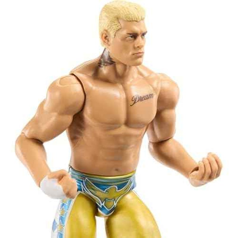 Mattel WWE Cody Rhodes Action Figure, Main Event Series #159, 6-inch Collectible Superstar with 14 Articulation Points & Life-Like Look