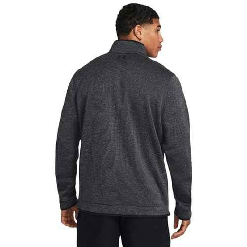 Under Armour Men's Storm SweaterFleece Quarter Zip, (001) Black/White/Black, Small