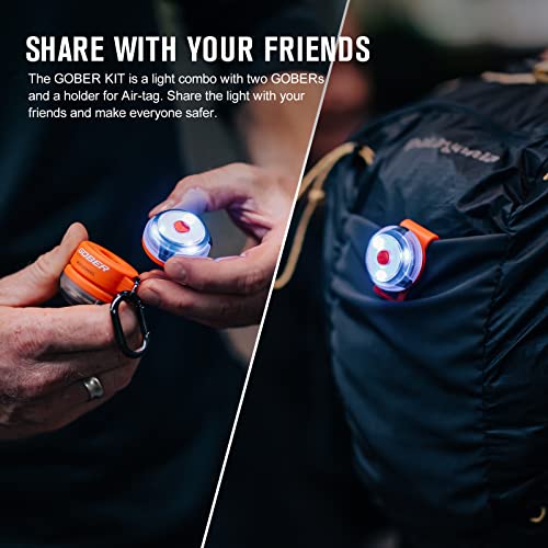 OLIGHT Gober Kit Safety Light, High Visibility LED Beacon Lights with 4 Lighting Modes, USB-C Rechargeable Flashing Warning with Clip for Running, Cycling, Camping, Dog Walking at Night (Black)