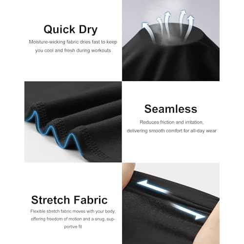 Men's Long Sleeve Compression Shirt, Quick Dry Athletic Base Layer Top, Skins Fit Football Running Workout Undershirt