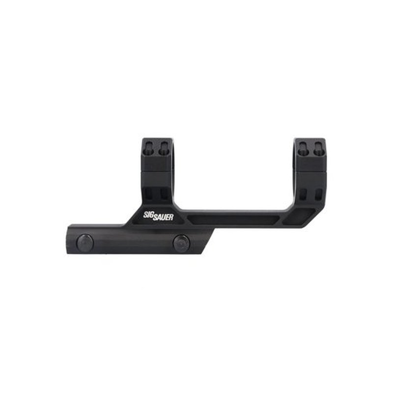 Sig Sauer Alpha MSR7075-T6 Aluminum 1.535 in. High 0 MOA Cant M1913 Attachment Scope Ring Mount, 30 mm Ring Size, Black