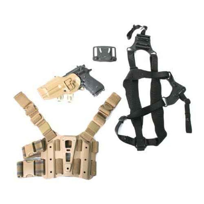 BLACKHAWK S.T.R.I.K.E. SERPA Combo Kit (Beretta Only)/Large Torso, Left Hand, Coyote Tan