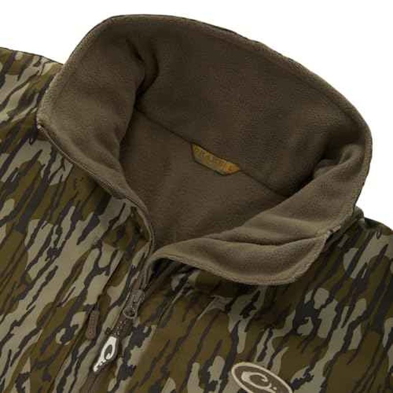 Drake Waterfowl Eqwader MST Camo 1/4 Zip Jacket, Waterproof, Fleece-Lined, Adjustable Cuffs, Men¡¯s Hunting Pullover