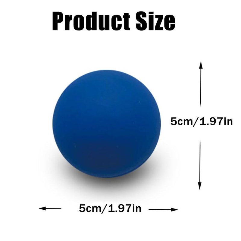 VisnzvLux 3 Pack Blue Squash Balls 2.2 Inch Diameter High Bounce Reflex Ball Reaction Ball for Beginners Racquetball Training