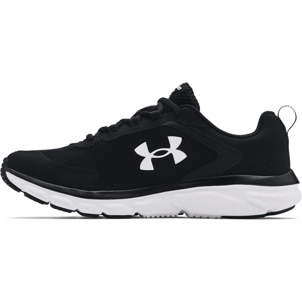 Under Armour Men's Charged Assert 9 6E, (001) Black/White/White, 11.5