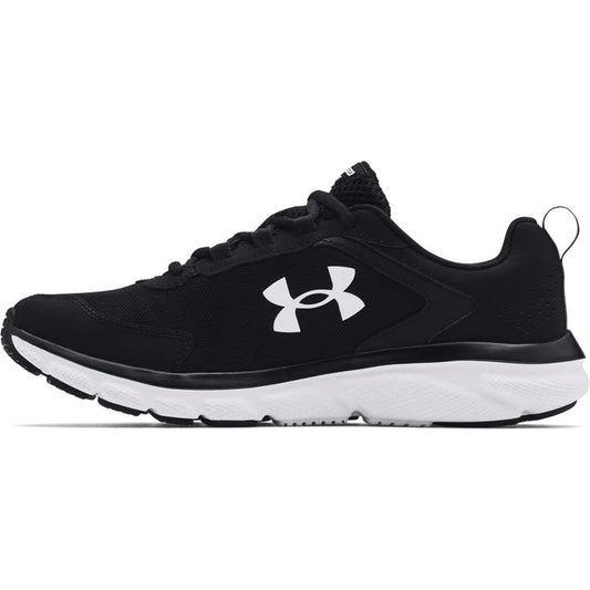 Under Armour Men's Charged Assert 9 6E, (001) Black/White/White, 10