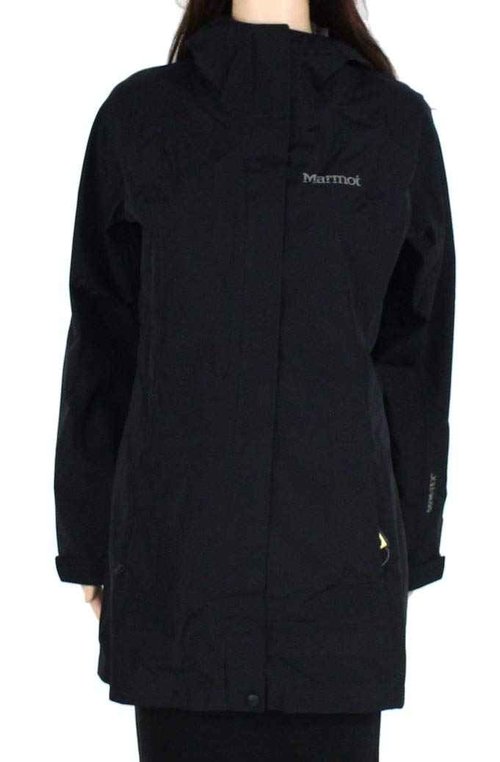 MARMOT Women's Essential Lightweight Waterproof Rain Jacket, GORE-TEX with PACLITE Technology, Jet Black, X-Small