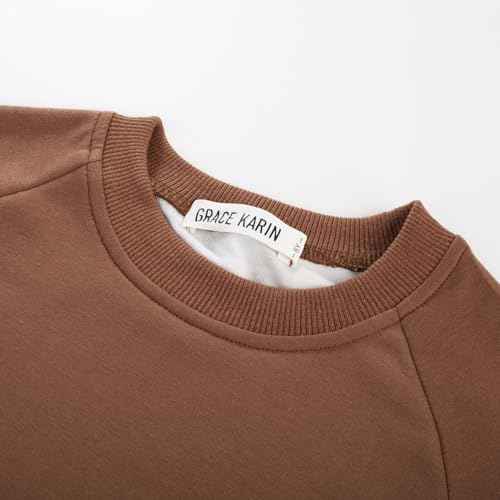 GRACE KARIN Girls Clothes Sweatshirt for Teen Girls Fashion Outfits Sweapants Leggings Tracksuit Clothing Set Size 5-14