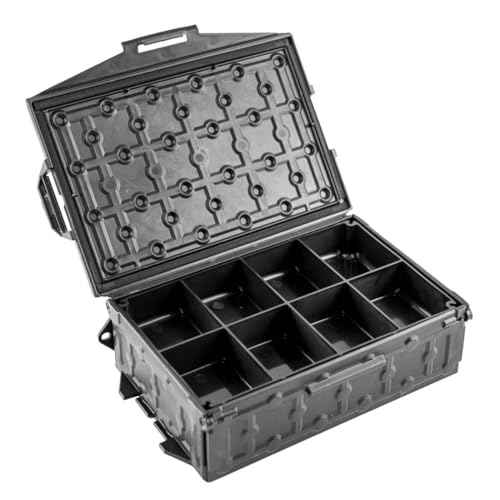 YakAttack TracPak 5x1 Inserts Two Pack | Half-Depth Organizers for Stackable Storage Box | 5 Compartments Each | Includes Stacking Tabs | Fits TracPak System | Made in USA