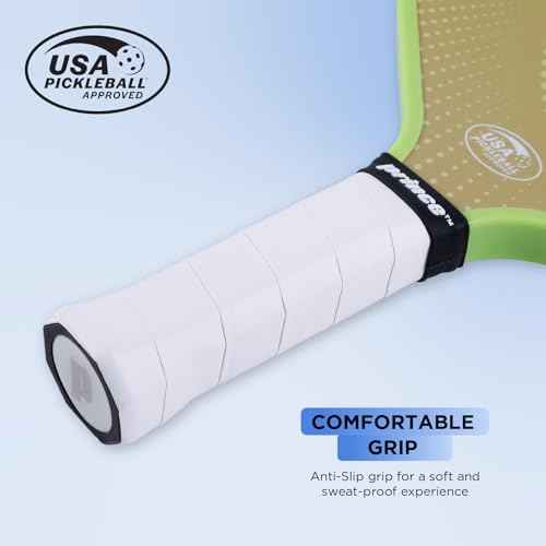 Prince - Pickleball Set for 6 Players with Paddles, Precision Engineered Pickleball Balls with 40 Holes Pattern, Ideal for Sports Enthusiasts
