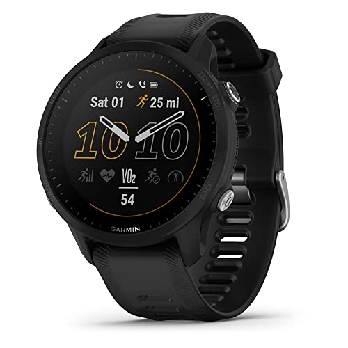 Garmin Forerunner® 955, GPS Running Smartwatch, Tailored to Triathletes, Long-Lasting Battery, Black & HRM-PRO, Premium Heart Rate Strap, Real-Time Heart Rate Data and Running Dynamics, 010-12955-00