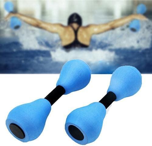 2PCS Aquatic Exercise Dumbells,DIY Water Aerobic Exercise Foam Dumbbells,Water Fitness Exercises Equipment for Adults, Kids,Women Weight Loss (Black)