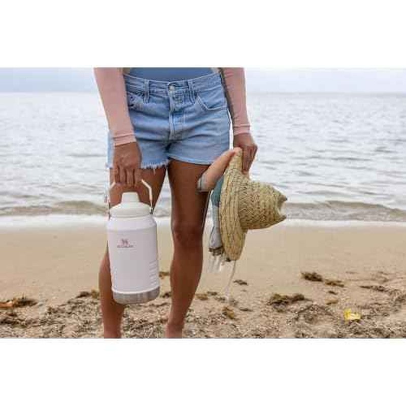 Stanley IceFlow Fast Flow Jug with Handle 96 oz | Twist On Angled Spout Lid | Leakproof for Travel and Sports | Insulated Stainless Steel | BPA-Free | Rose Quartz