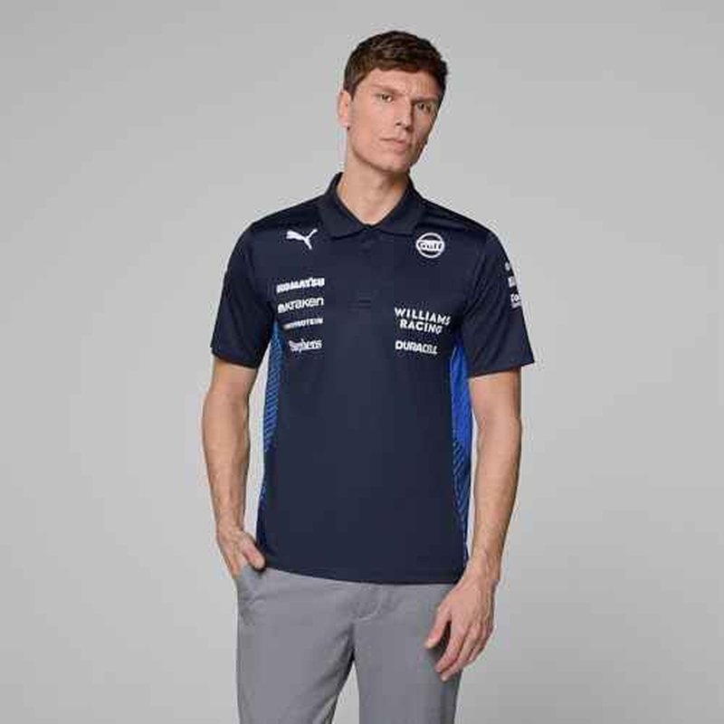 PUMA Williams Racing Formula 1 Men's 2025 Team Polo - Navy