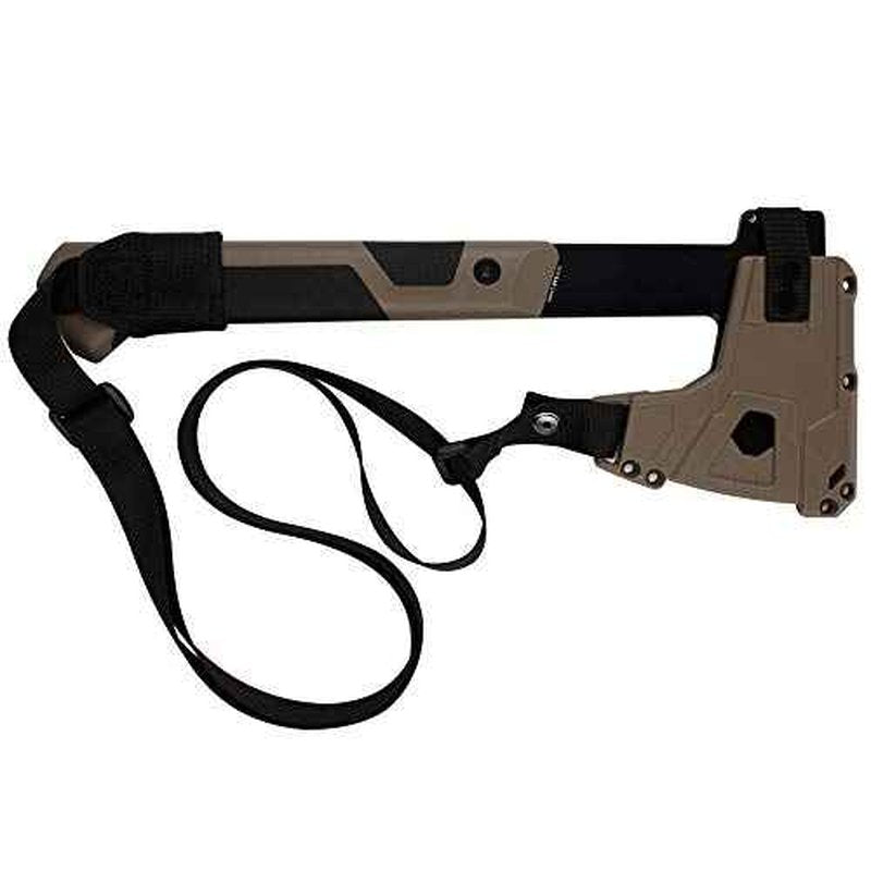 Kershaw Deschutes Skinner Hatchet Camp Ax, Tan Design, 14 Inch Overall Length, Stainless Steel Fixed Head, Full Tang, EDC, Molded Sheath with Straps, Hatchet Axe for Camping, Backpacking and More