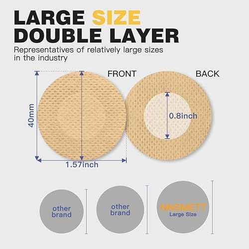 Nipple Covers for Men ? 100Pcs / 160Pcs / 208Pcs / 400Pcs ? Anti-Chafing Nipple Guards for Running & Sports