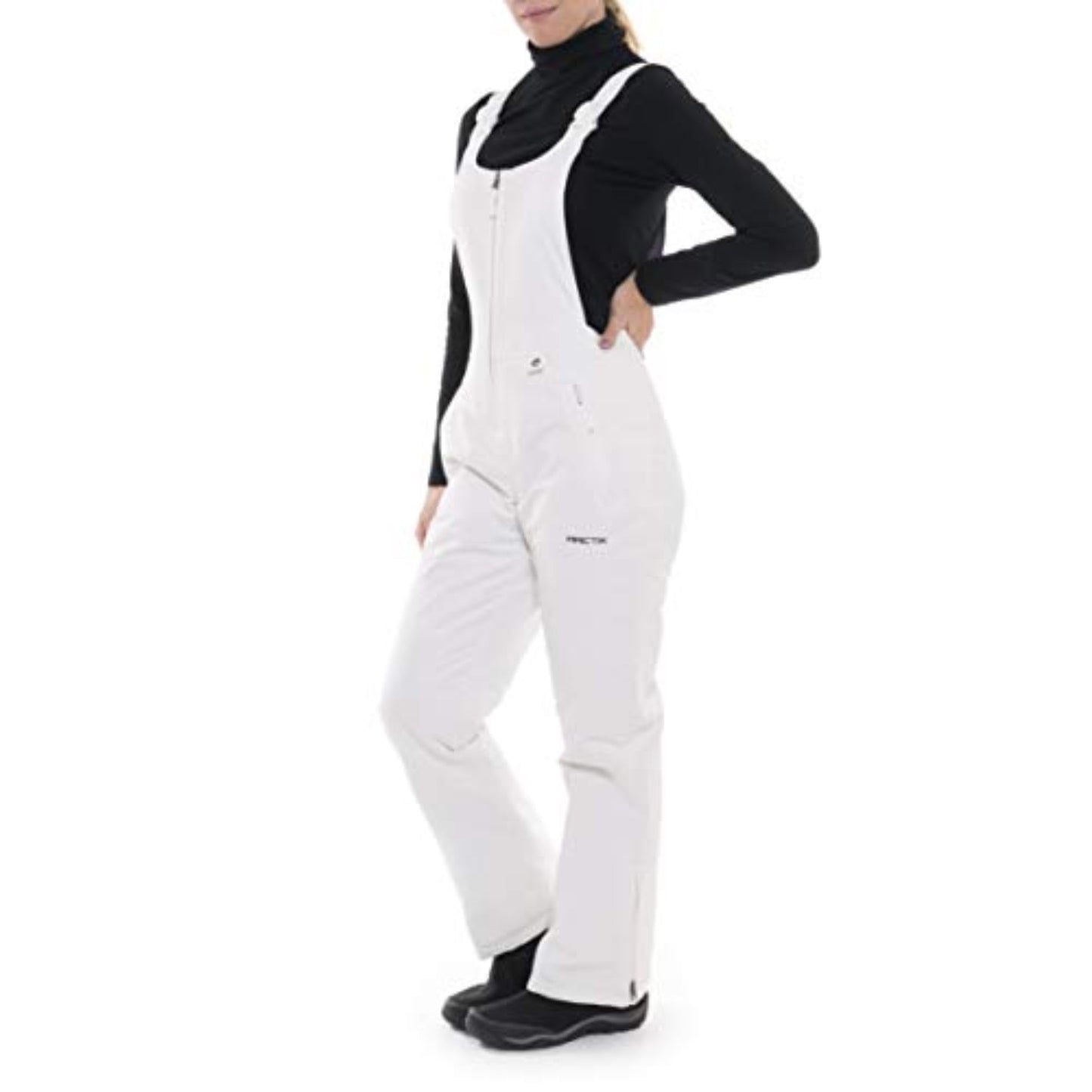 Arctix Women's Essential Insulated Bib Overalls, White, Medium Tall