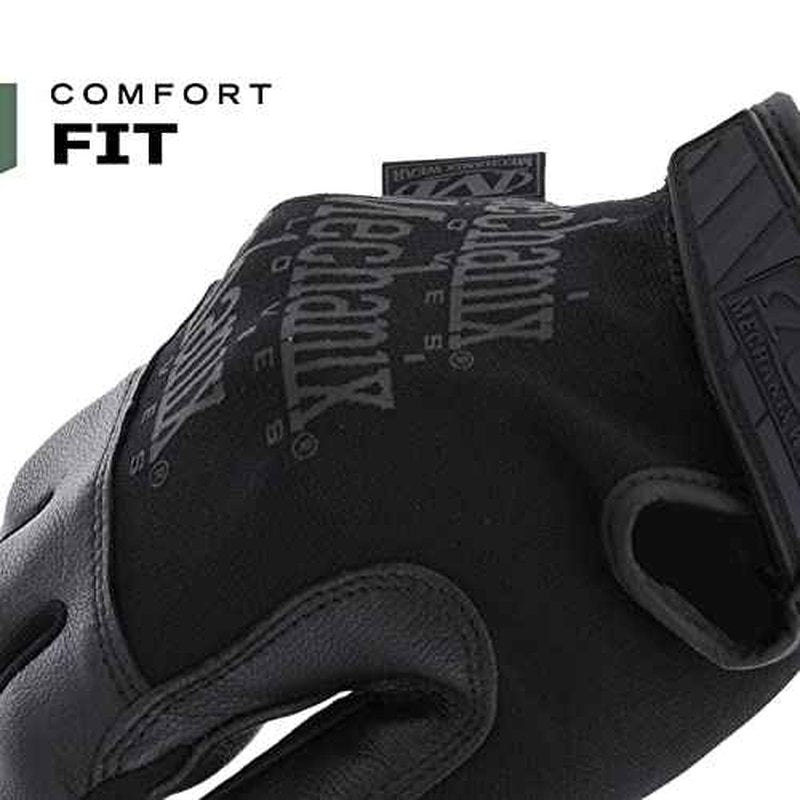 Mechanix Wear Tactical Specialty Recon Gloves - Heavy Duty - Slim-Fitting Leather Work Gloves - Touchscreen Compatible - Machine Washable - Medium - Covert Black