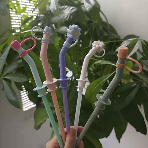 Straw Cover Cap for Hydro flask tumblers - Dust Proof 10mm Silicone Stoppers compatible with Hydroflask Press-in Straw Lid