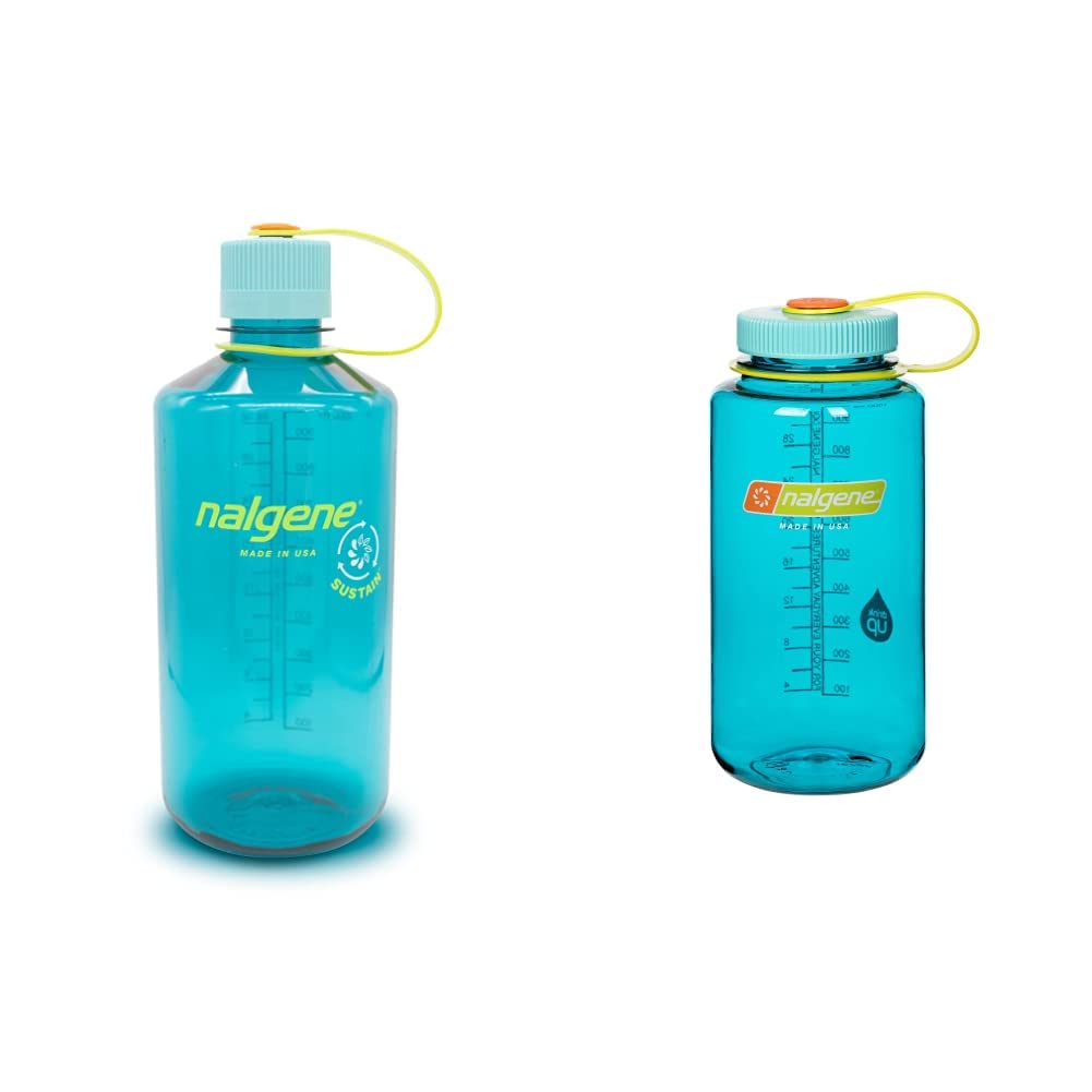 Nalgene 32oz Wide & Narrow Mouth BPA-Free Tritan Plastic Water Bottle