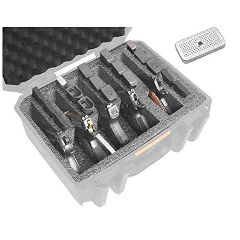 Case Club Foam Only: Fits Pelican Vault 300-5 Pistol Foam Set with Silica Gel Canister to Help Prevent Rust