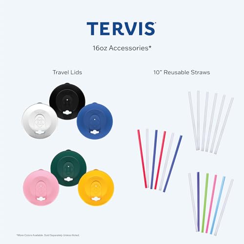 Tervis Made in USA Double Walled Ohio State Buckeyes Insulated Tumbler Cup Keeps Drinks Cold & Hot, 16oz 4pk, Block O