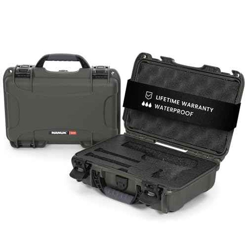 NANUK 909 Classic Hard Case with Custom Foam Insert, IP67 Waterproof & Crushproof, Rugged Construction for Ultimate Protection, Made in North America ? (12.6¡± x 9¡± x 4.4¡±)