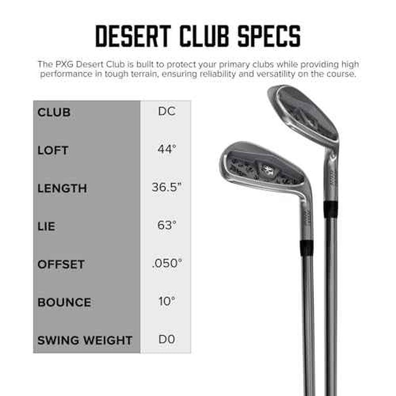 PXG Desert Club Iron Golf Club for Right Handed Golfers, Iron Club for Troubled Lies and Recovery Shots, Get Back into Play Safely