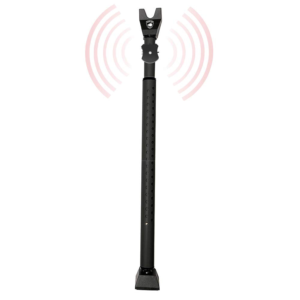 Adjustable Sliding Door Security Bar, Door Jammer 2-in-1 Adjustable Door Knob and Sliding Patio Door Stoppers Security with Alarm, 40 Different Adjustments by Guard Dog Security