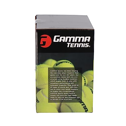 GAMMA Box-O-Balls 18 - Box of 18 Pressureless Tennis Balls -