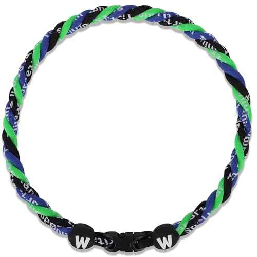 Premium Sports Baseball Necklaces for Outfit/Sport field, Classic Sports Fan Baseball Necklace w/Triple Rope Twisted Tornado Design