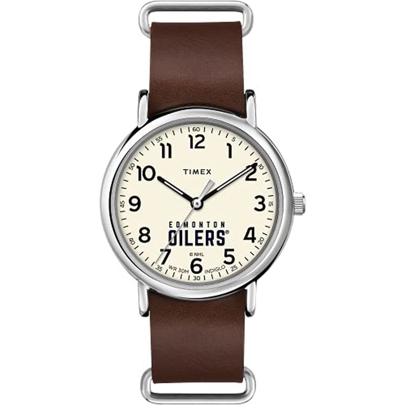 Men's NHL Weekender 40mm Quartz Leather Strap