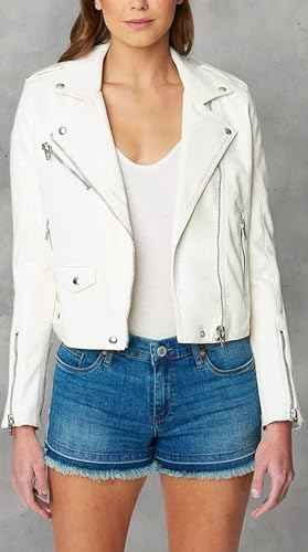[BLANKNYC] Womens Luxury Clothing Vegan Leather Moto Jacket, Comfortable & Casual Coat, Pure Motivation, X-Small