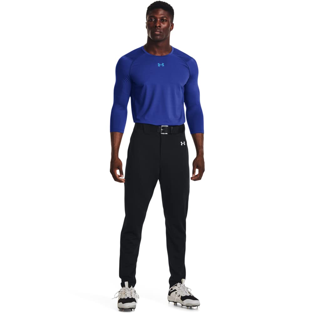 Under Armour Men's Utility Baseball Pants 22, (001) Black / / White, X-Large