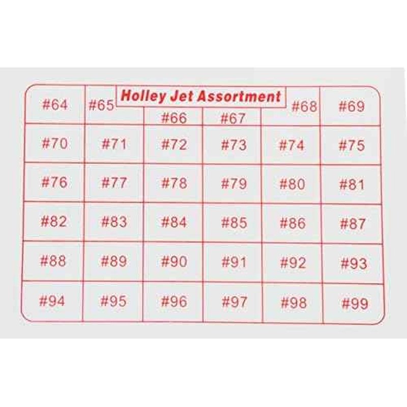 Holley 36-181 Jet Assortment Kit