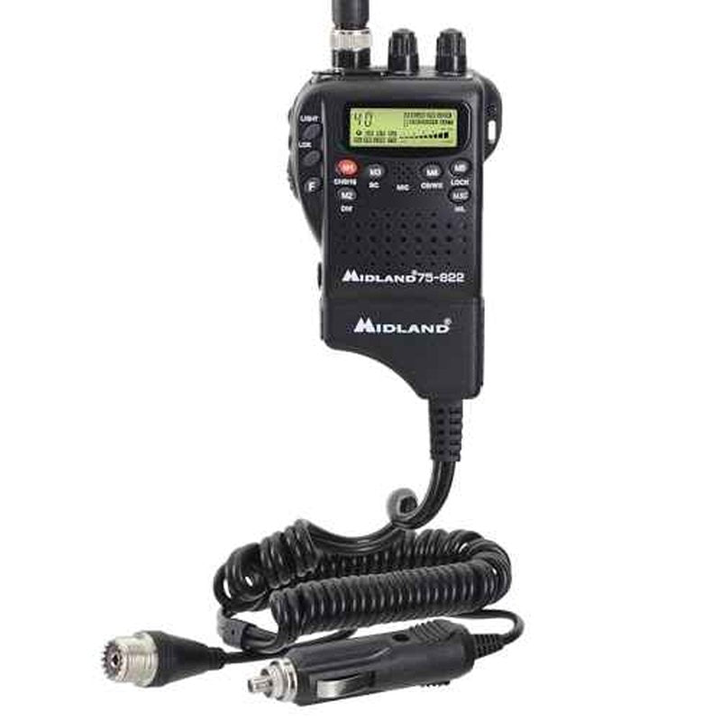 Midland 75-822 Handheld CB Radio & Mobile CB Radio ? Walkie Talkie with 40 Channels, NOAA Weather Alerts, Long Range, Compatible with CB Antennas