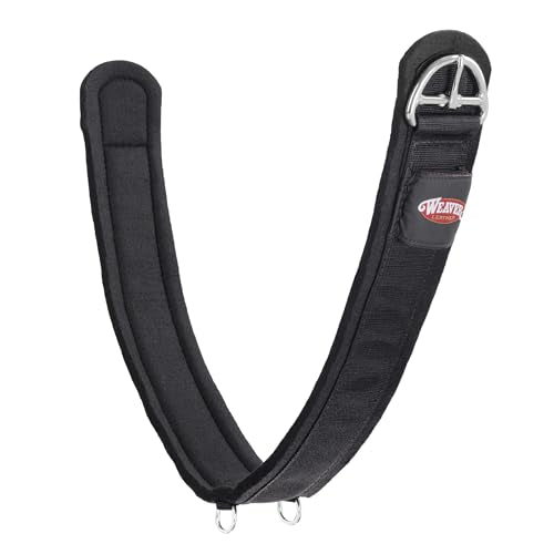 Weaver Leather Felt Lined Draft Horse Deluxe Super Cinch, Black, 50"