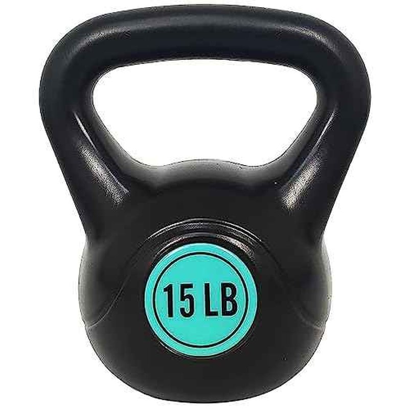 Fitvids ?Wide Grip 3-Piece Kettlebell Exercise Fitness Weight Set, Include 5 lbs, 10 lbs, ?15 lbs? and 20 lbs, Set of 3 or Set of 4