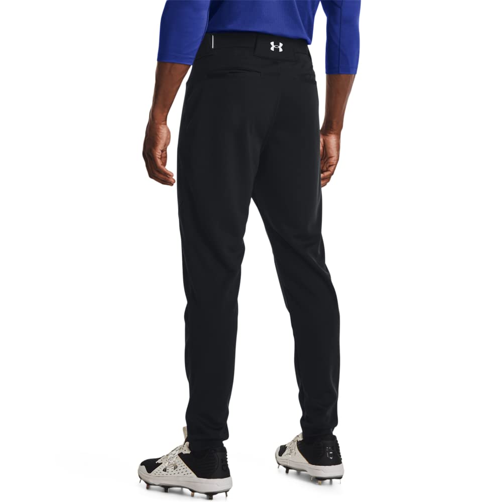 Under Armour Men's Utility Baseball Pants 22, (001) Black / / White, X-Large