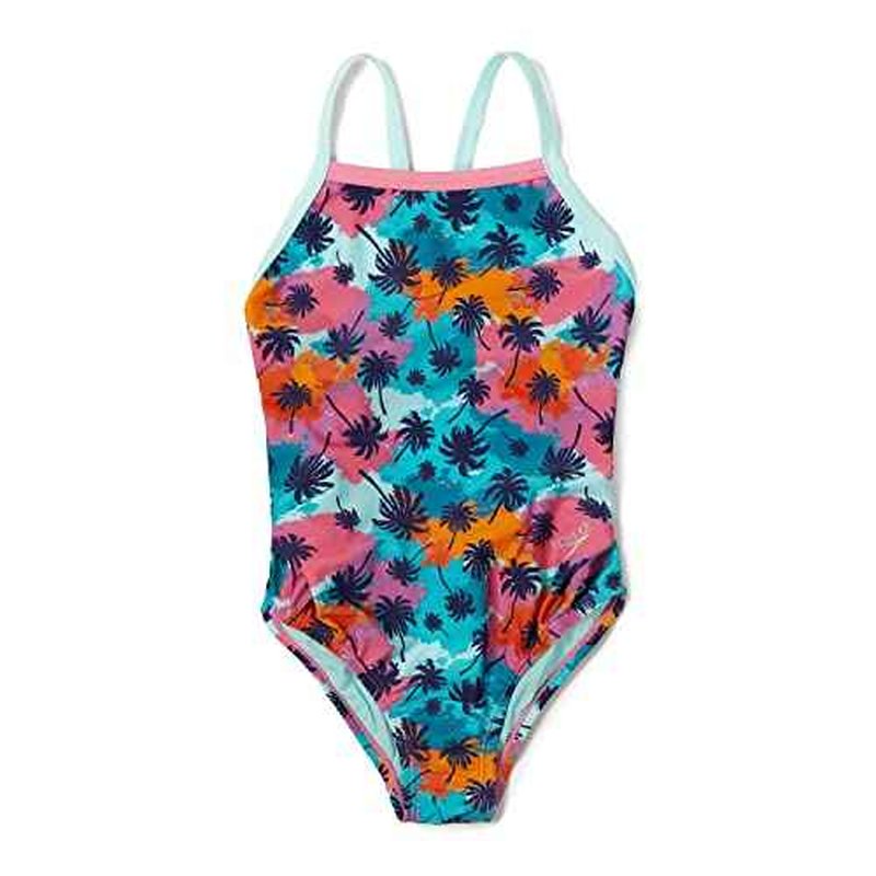 Speedo Girl's Swimsuit One Piece Thin Straps