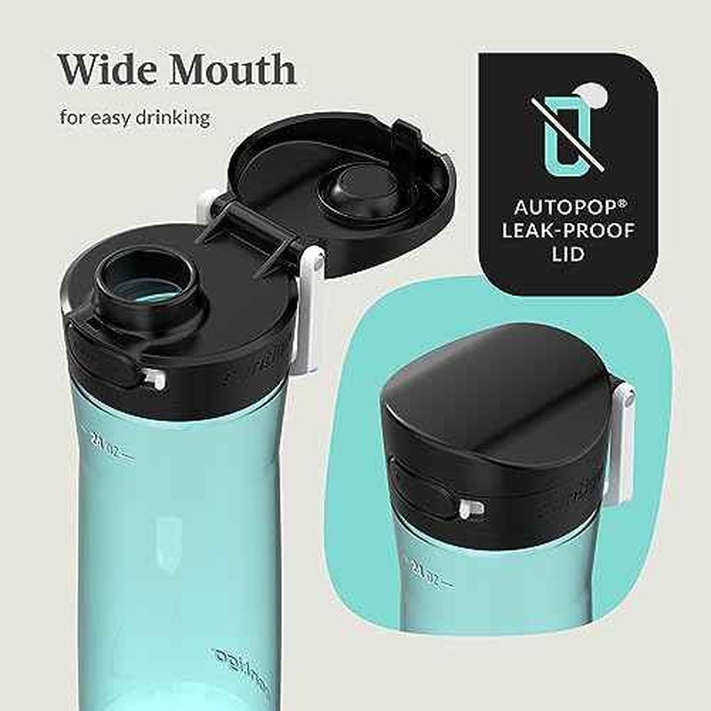 Contigo Jackson 2.0 Leak-Proof Water Bottle, 24 Oz., 2-Pack