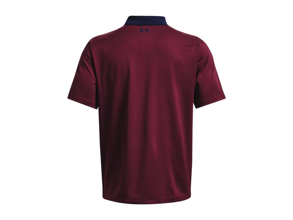 Under Armour Matchplay Printed Golf Polo Maroon/Midnight Navy LG