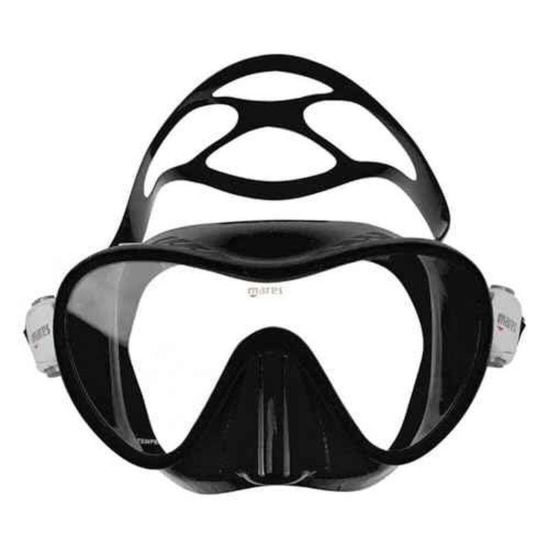 Mares Adult Combo Tropical Snorkeling Gear Set - Mono-Lens Frameless Silicone Mask, Semi-Dry Top w/Anti-Splash Snorkel
