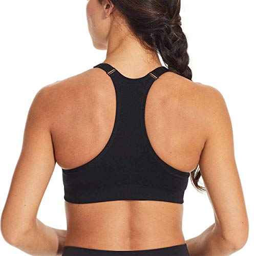 PUMA Women Sports Bra, 3-Pack (Black/White/Grey, Small)
