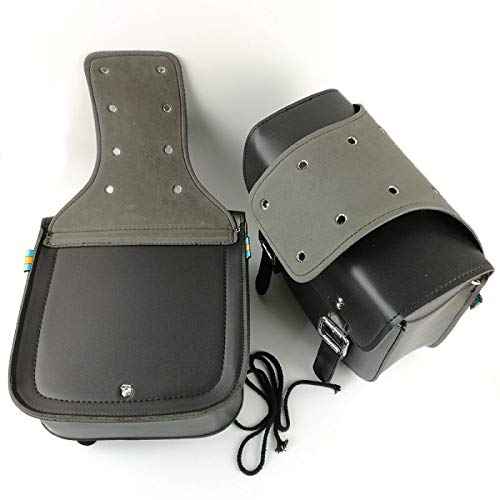 SENQI Retro Bicycle Rack Bag Leather Rear Rack Bike Bags Robust Rear Seatpost Bag for Retro Bicycle Saddle Rack Accessories(Black)