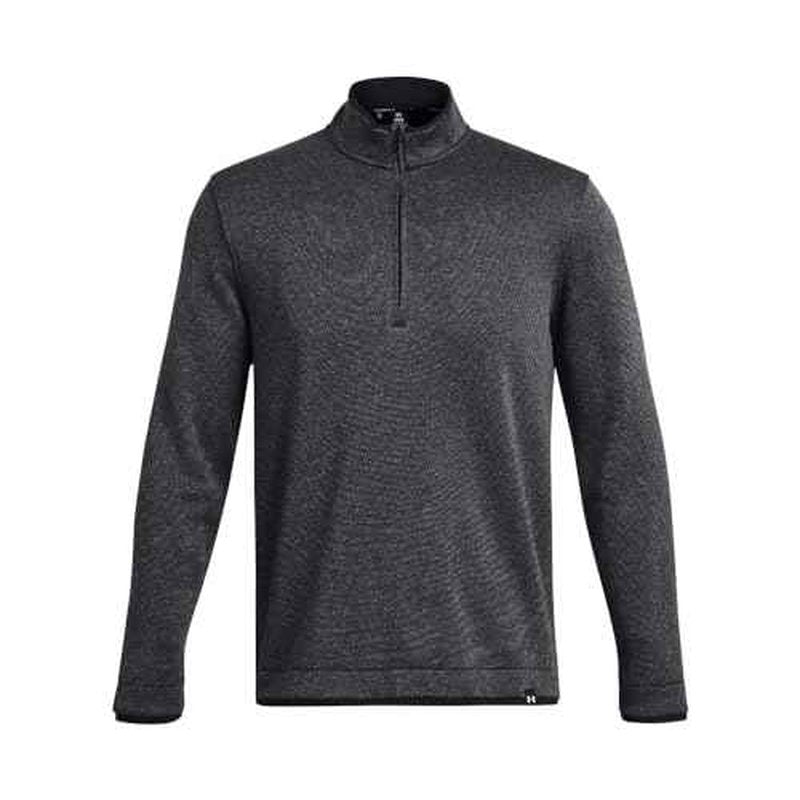 Under Armour Men's Storm SweaterFleece Quarter Zip, (001) Black/White/Black, Small