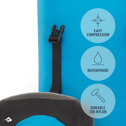 Sea to Summit eVac Compression Dry Bag, Waterproof Compression Sack, 13 Liter, High Rise Grey