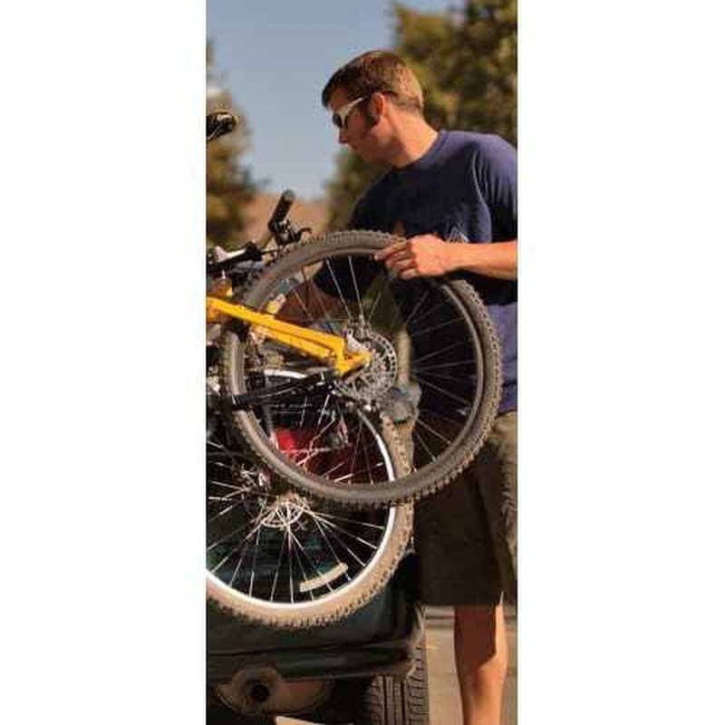 ALLEN Deluxe 3-Bike Trunk Mount Rack, Blk/ Silver