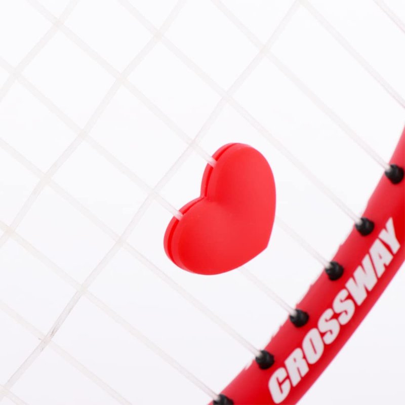 DQITJ 8 Pack Tennis Racquet Dampeners, Heart Shape Rubber Tennis Racket Damper Shock Absorber, Tennis Vibration Dampener with 4 Colors